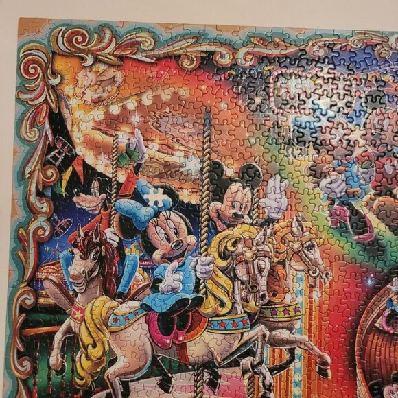 Disney 2000 Piece Puzzle 38 x 26 Mickey Minnie Mouse Donald Duck Goofy 43501 - Picture 9 of 16